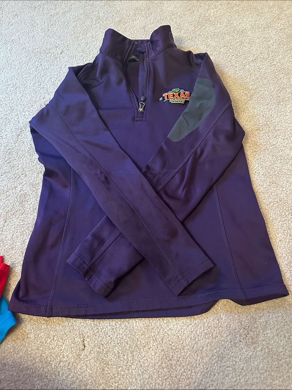 Purple Texas Roadhouse Quarter-Zip Pullover